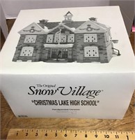 Dept 56 Snow Village "Christmas Lake  High School"