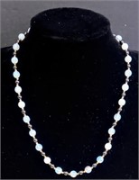 Classic Opalescent Beaded Necklace