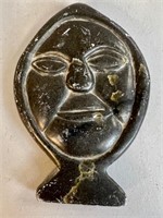 INUIT CARVED SOAPSTONE FACE, PLUS