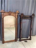 Vintage Wooden Hall Mirrors