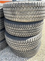 Set of 4 Bridgestone Dueler A/T tires  265/70R17