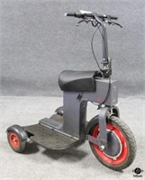 Actom Black Electric 3 Wheel Scooter