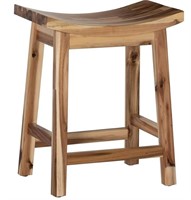 Powell Dale Saddle Bar Stool Natural Wood