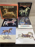 (6) Carousel Horse HardBack Books