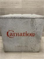 Carnation Milk Advertising Cooler 13x13x12"
