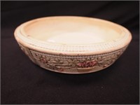 9" round Weller art pottery low bowl