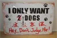BRAND NEW METAL "DON'T JUDGE ME" SIGN
