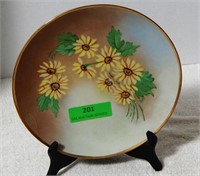 Hand-painted sunflower plate by Joni of