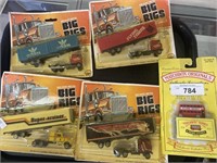 Diecast big rigs, matchbox original.