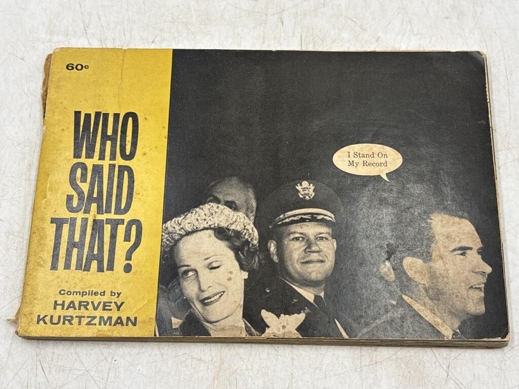 Paperback book of "who said that"?
