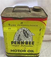 Penn-Bee Two Gallon Motor Oil Can