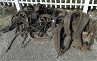 Primitive Mule/Horse Collars & Straps, Tack.