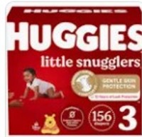 Huggies Little Snuggles Sz 3 156 Count