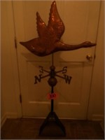 BRASS/COPPER? WEATHER VANE WITH CANADIAN GOOSE