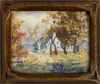 WILLARD MORSE MITCHELL - TITLED WATERCOLOR