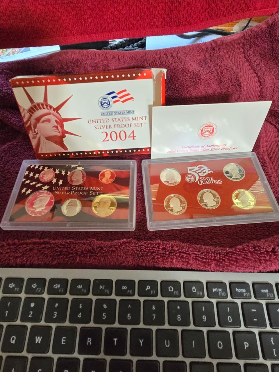 2004 US Mint Silver Proof Set 50 State Quarters