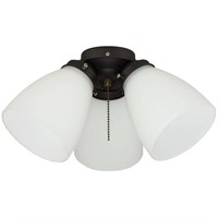 Hampton Bay 3-Lt Bronze Ceiling Fan Light Kit