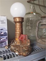 Lighthouse  lamp chalkware