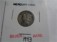 1943 - S MERCURY DIME