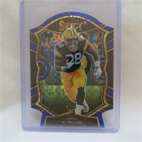 AJ Dillon 2020 Panini Select Die Cut Blue RC 65