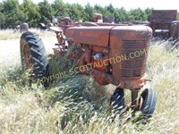 1953 Farmall M gas tractor, on rubber,