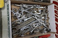 BOX OF COMBINATION WRENCHES