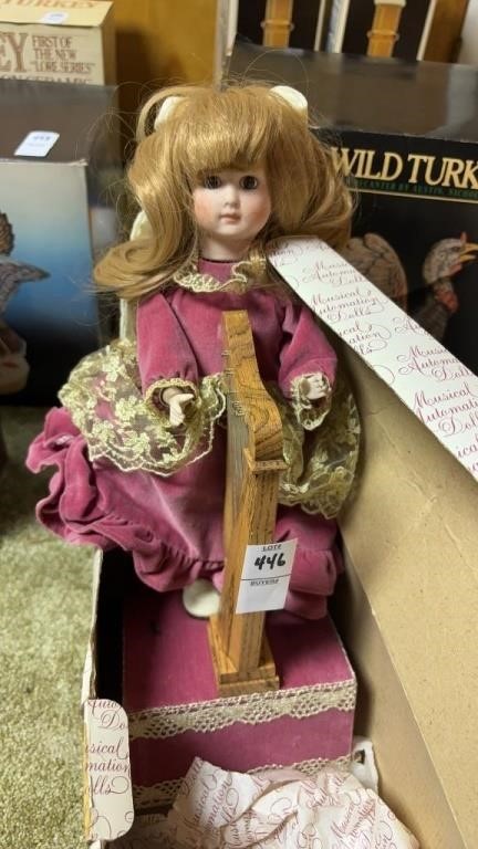 Musical Automation Dolls Angel with Harp