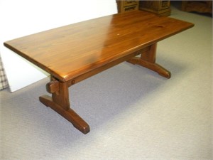 Ethan Allen Pine Coffee Table  48x22x17 inches