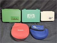 2 Neoprene Reel Case & 3 Fly Boxes