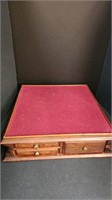 Antique Table Top Spool Cabinet