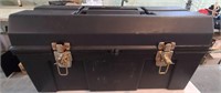 Black Plastic Tool Box With Insert