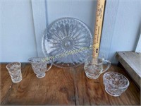 Glass Platter, Creamers and More