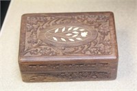 Well Carved Bone Inlaid Box