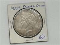 1924 Peace Silver Dollar