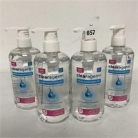 4PCS CLEARAGERM HAND SANITIZER GEL SIZE 500ML