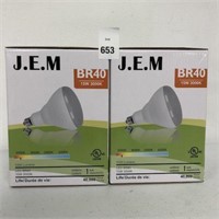 2PCS J.E.M BR40 LED BULBS