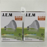 2PCS J.E.M BR40 LED BULBS