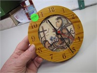 5&1/2" Wood Hummel Clock