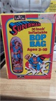 Superman 36in inflatable bop bag