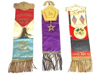 3 Lodge, Fraternal Pins & Ribbons, AOK MC, Jr OUAM