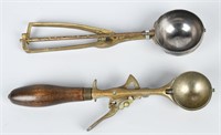 2-VINTAGE ICE CREAM SCOOPS