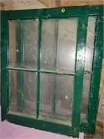 2 Green Wooden Windows