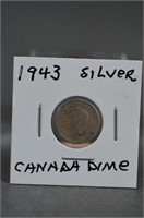1943 Silver Canadian Dime