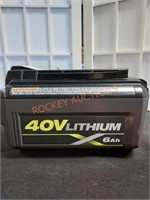 RYOBI 40V 6Ah Lithium Battery Only