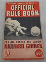 C12) Vintage Official Rule Book Billiard Games