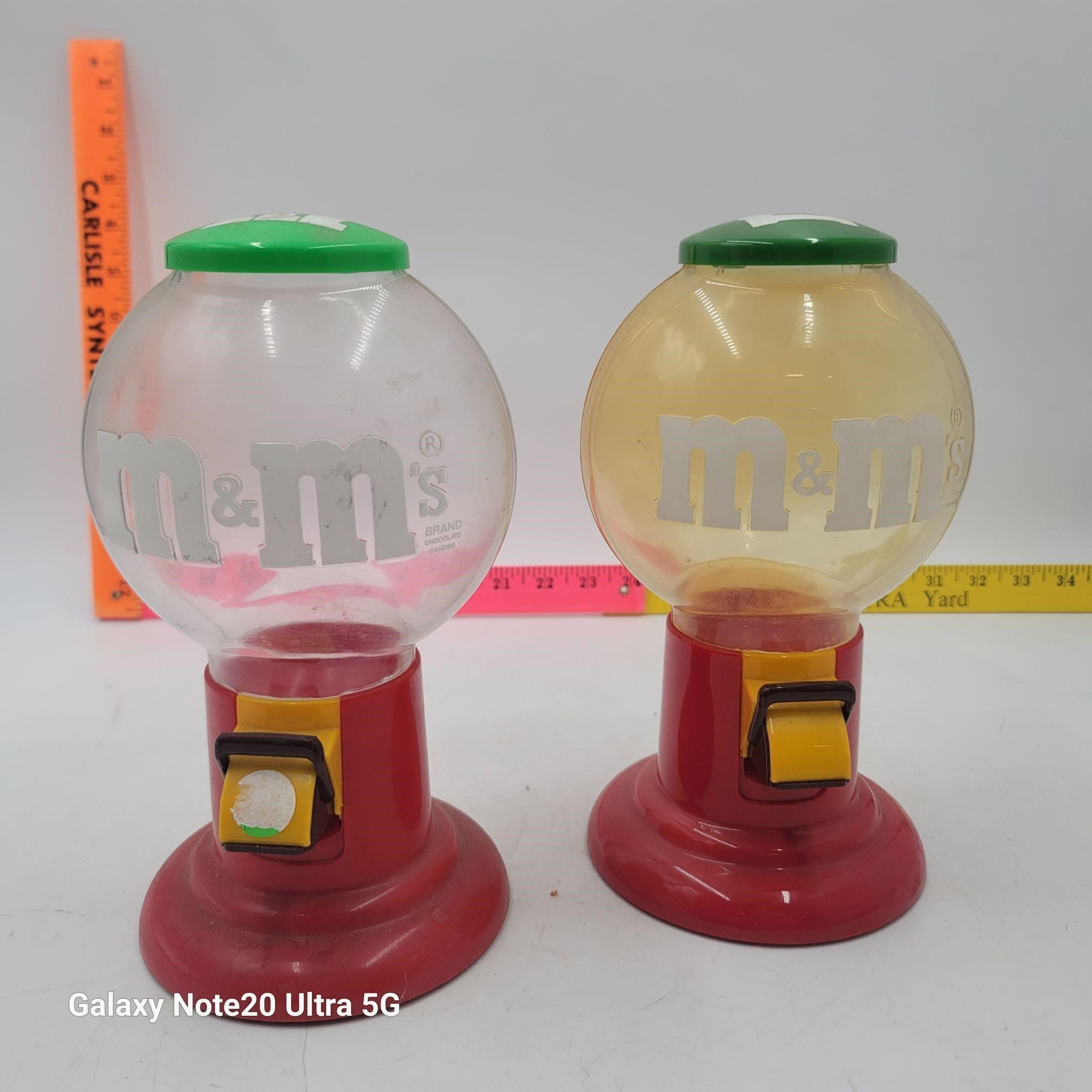 Vintage M&M Plastic Candy/Gumball Dispensers (2)