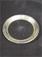 Sterling silver & glass starburst-pattern