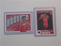 2 CARD LOT AMEN THOMPSON ROOKIE INSERT