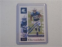 JONATHAN TAYLOR SIGNED ROOKIE CARD WITH COA