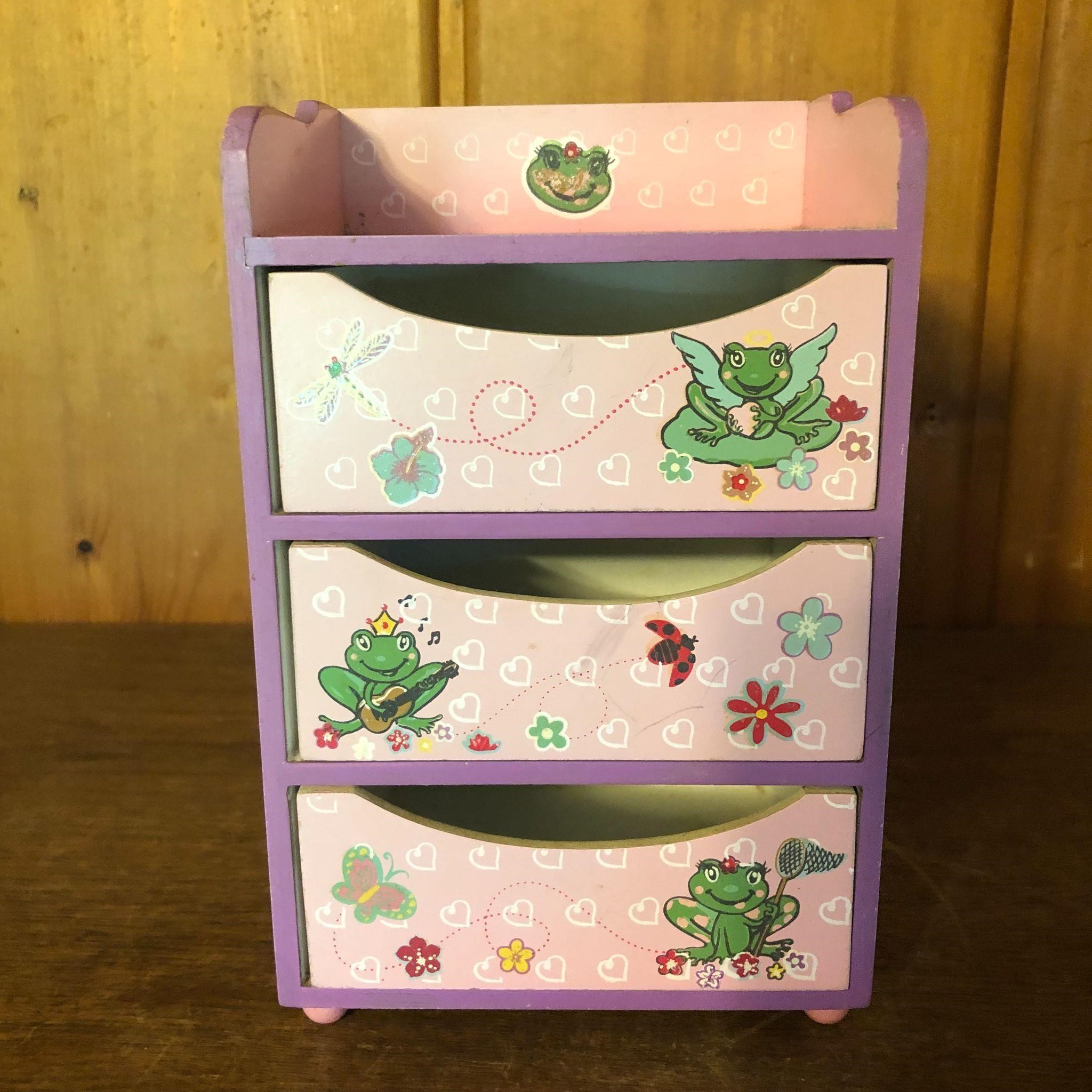 Small Childs Decorative Storage Chest with Drawers